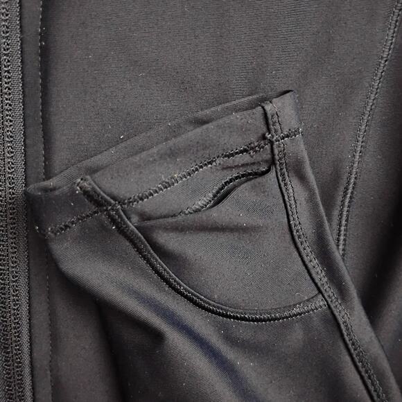 Old Navy Active Powersoft Sweatshirt Full Zip Small Navy GoDry Mock Neck Pockers - Picture 12 of 16